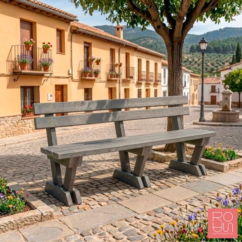 Banc de Plàstic Reciclat Montgomery | Sostenible i Durador